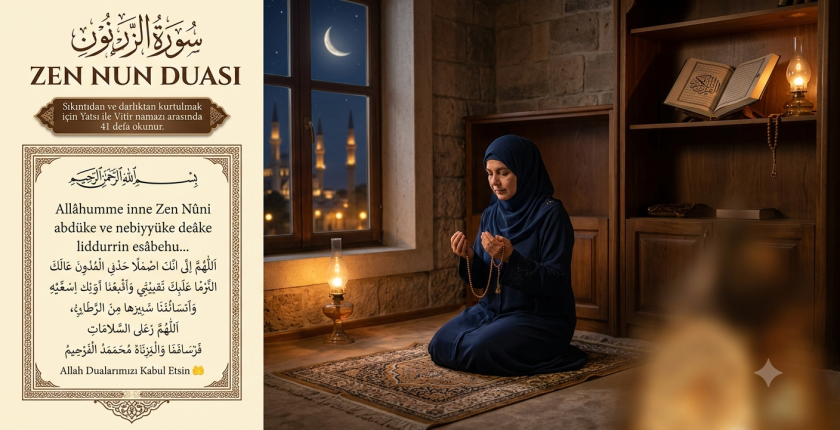 Zennun Duası (her türlü zorluktan kurtulma duası)